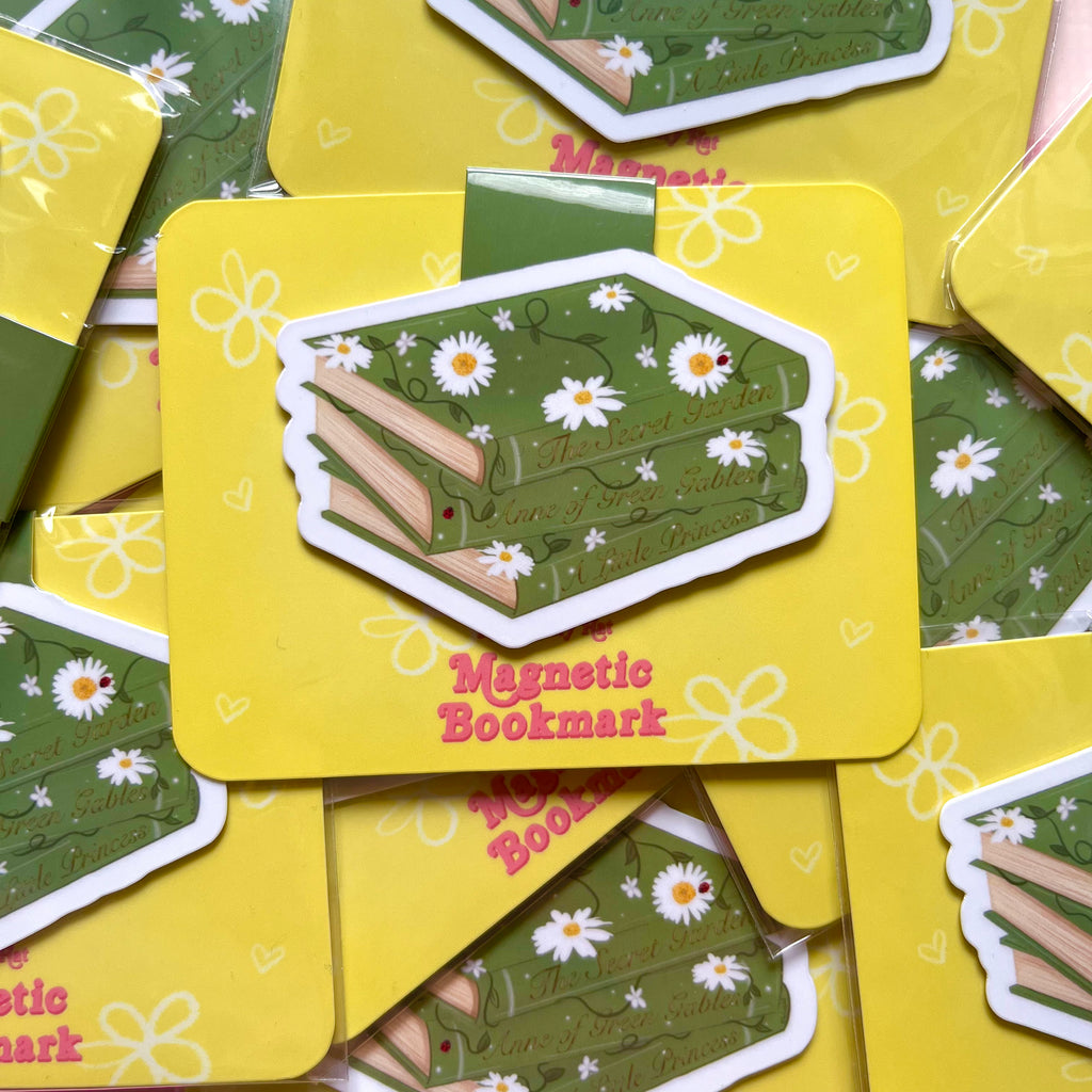 Floral Stack Magnetic Bookmark