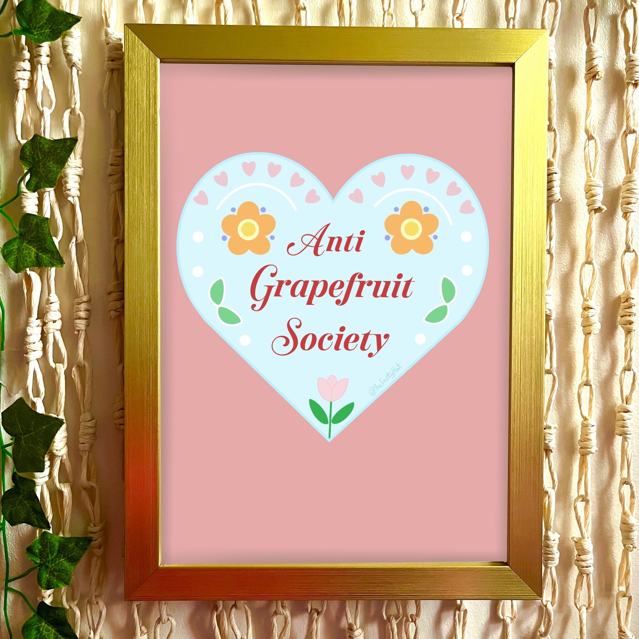 Anti-Grapefruit society print